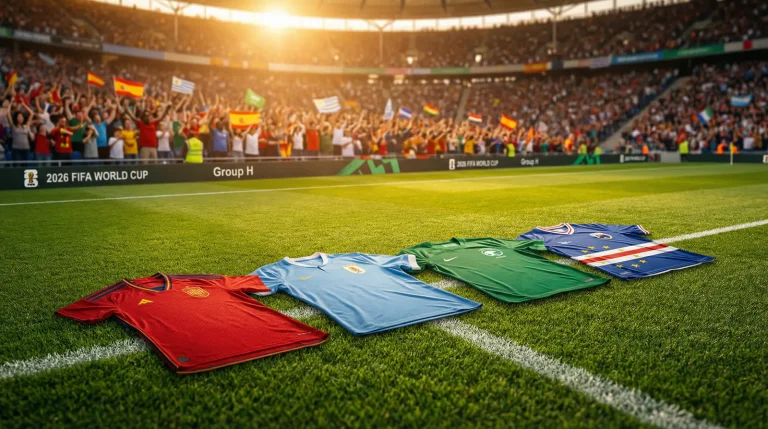 Grupo H del Mundial 2026 con España, Uruguay, Arabia Saudí y Cabo Verde en la fase de grupos