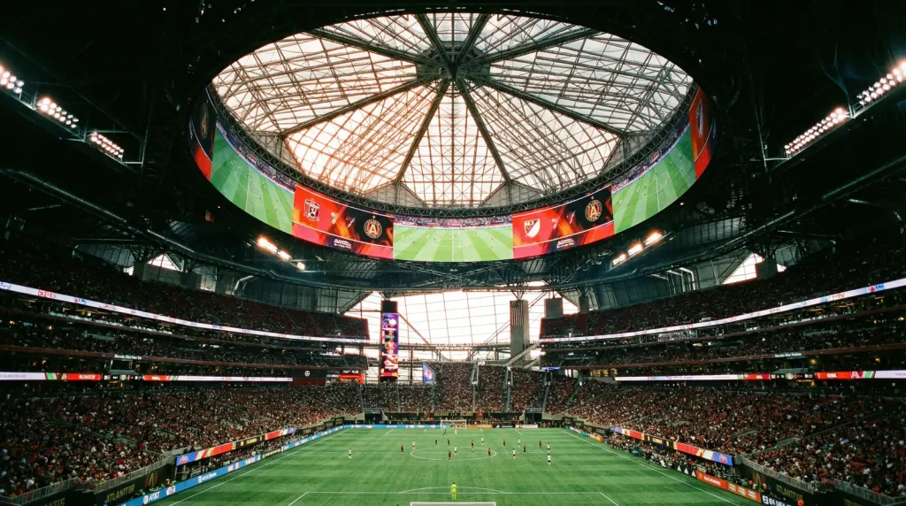 Mercedes-Benz Stadium en Atlanta, sede de los partidos de España en la fase de grupos del Mundial 2026