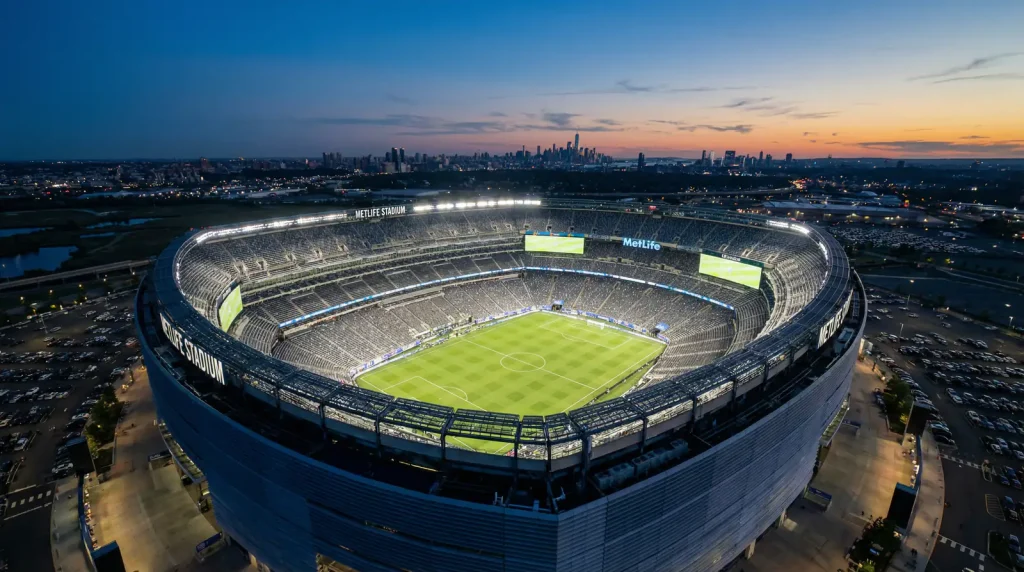 MetLife Stadium en East Rutherford, Nueva Jersey, sede de la final del Mundial 2026